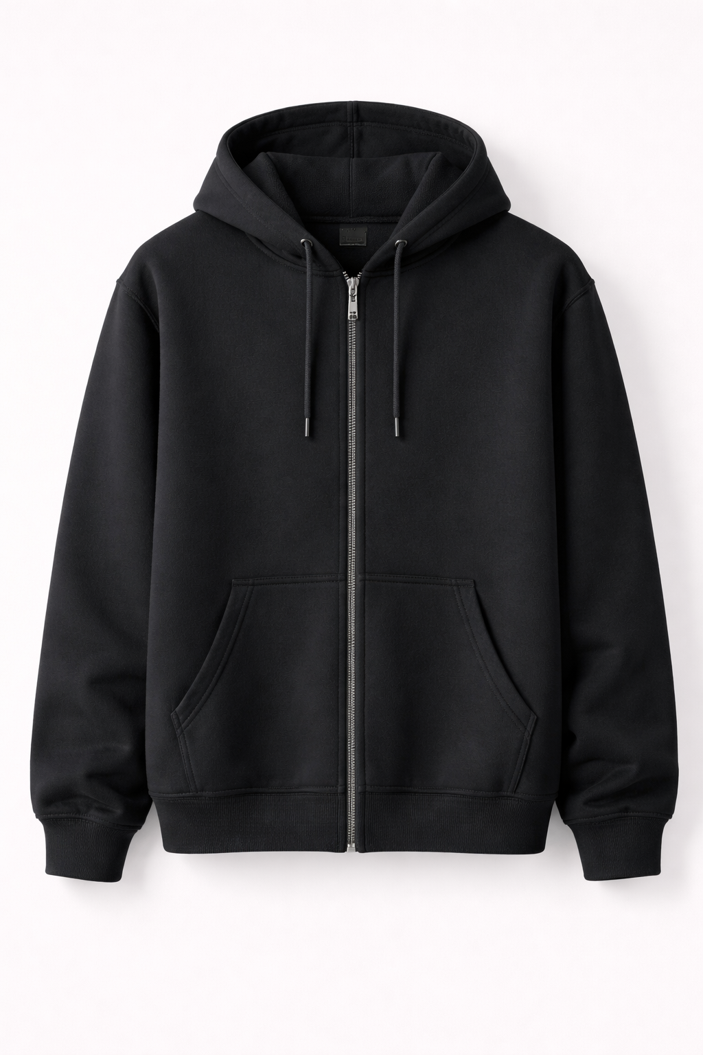 Zip-up Hoodie - Black